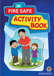 Fire Safe Activity Book cover of dad with two children